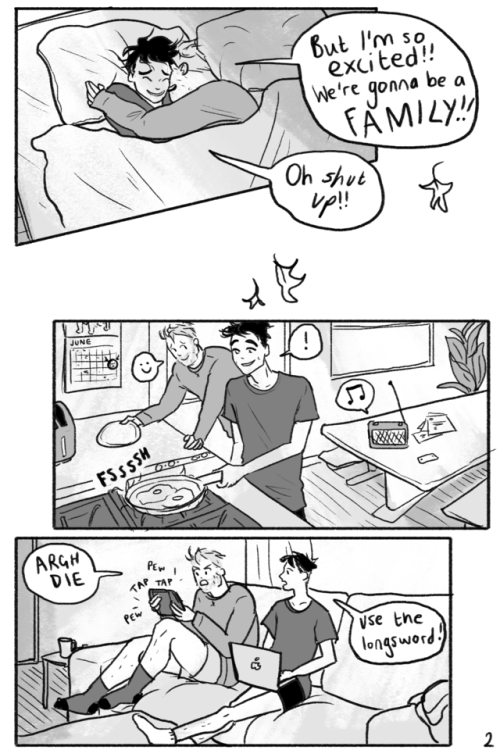 heartstoppercomic: MINI-COMIC: Adoption Meet 25y/o Charlie and 26y/o Nick! This mini-comic is the re