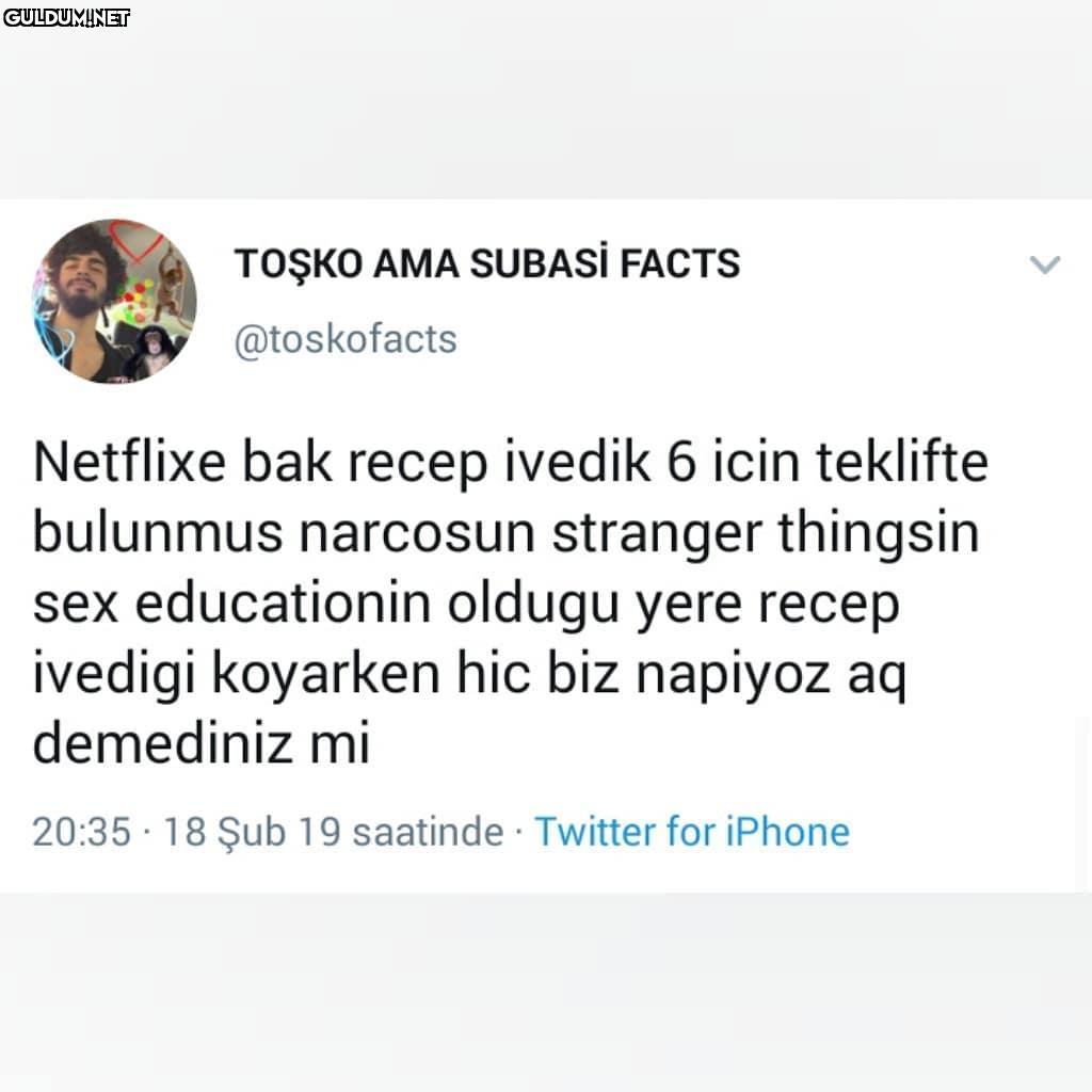 Netflixe bak recep İvedik...