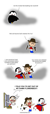 Satwcomic:  The Vampire Comes From Transylvania In Romania, Van Helsing Comes From
