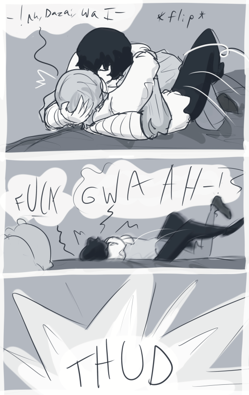 {rolling Over In Bed, Switching Positions During A Kiss} Make Them Fall Over The Bed, Hehehe