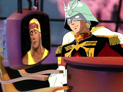 this shitty photoshop is basically how my brain has come to perceive char aznable entirely through o