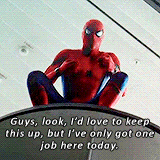 obiwanns:So. You’re this Spider-ling. Crime fighting spider. You’re Spider-Boy?Spi…Spider-Man.