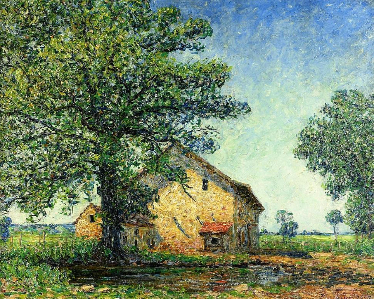 Francis Picabia (Paris, 1879 - 1953), Farm at La Petite Mare, 1907; oil on canvas,