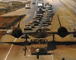 centreforaviation:  SR-71 towed down a highway