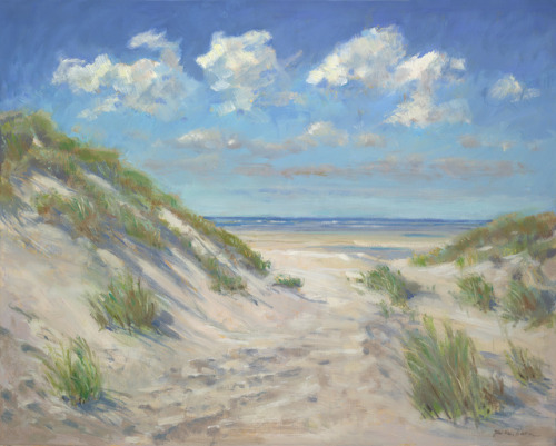 huariqueje: Dune passage    -    Jan van LoonDutch,b.1938- Oil on canvas,110 x 95 cm.