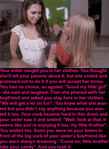 In sissy training.