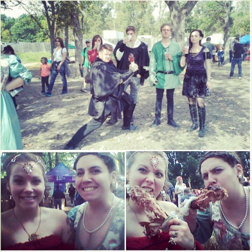 See you next year. <3 #renfen #hollymichigan #michiganrenaissancefair #2014 #turkeyleg #bestday