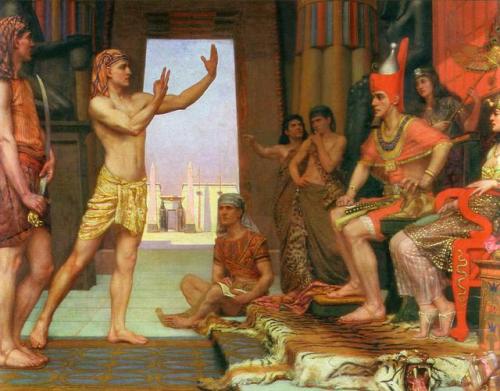 The Dream Reader (1894). Reginald Arthur (English, 1862-1899).From Genesis 41:14-16. Then Pharaoh se