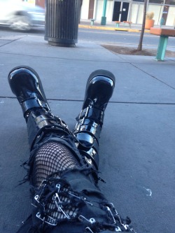 nymerasnightmares:Me and my boots from yesterday.