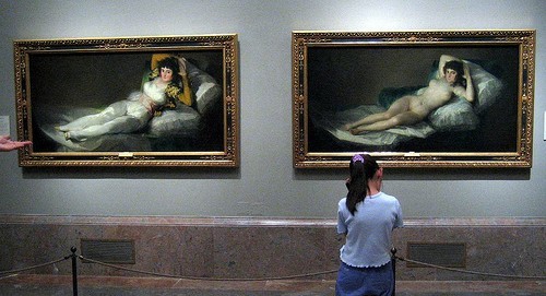 artcucumber: Lo and behold: https://en.wikipedia.org/wiki/La_maja_desnuda Both are