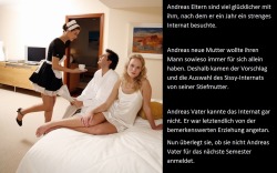 Ergebnis eines strengen Internats Andreas