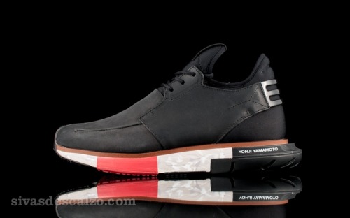 Adidas Y-3 Hayex Low Black / Black / Scarle.(via adidas Y-3 Hayex Low | sivasdescalzo.com [M20096])