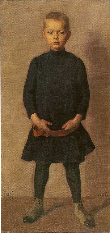 artist-egger-lienz: The Artists Son Fred, 1895, Albin Egger-LienzMedium: canvas