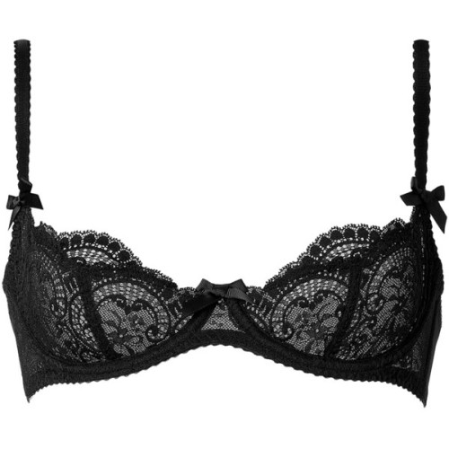 pikachuubatman: L’AGENT BY AGENT PROVOCATEUR Vanesa Bra in Black ❤ liked on Polyvore (see more