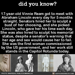 Did-You-Kno:  17-Year-Old Vinnie Ream Got To Meet With  Abraham Lincoln Every Day