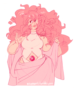 sniggyart:rose quartz from steven universe