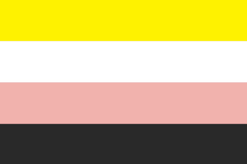 Character!Dream-based abrosexual flag, Character!Tommy-based trans flag, and Character!Techno-based 