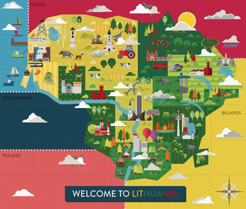 How cute are these infographics about Lithuania? (Source.)