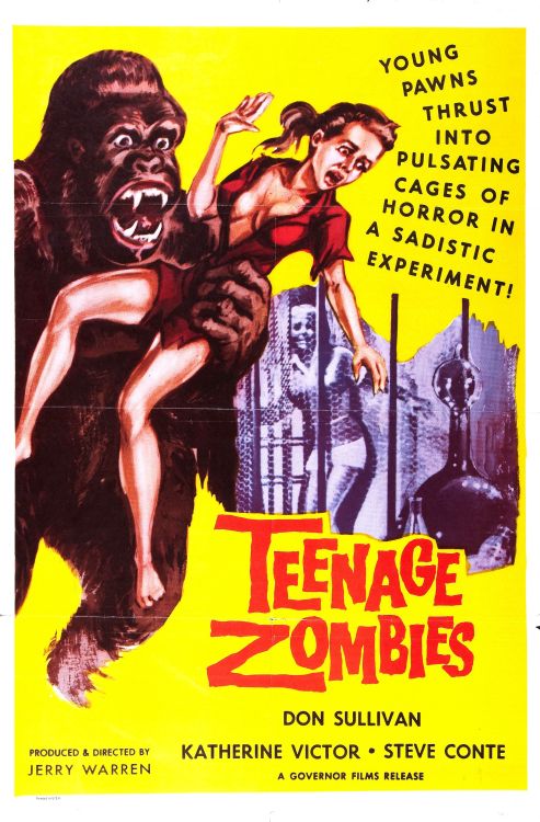 &ldquo;Young pawns thrust into pulsating cages of horror!&rdquo; The poster for 1961&rsq