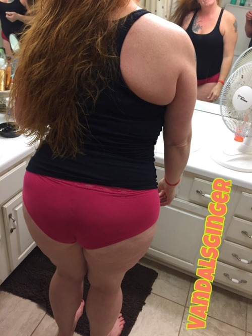 panties-on-or-off:That ginger slutwife is always trying to get attention reShe has my attention! Eve