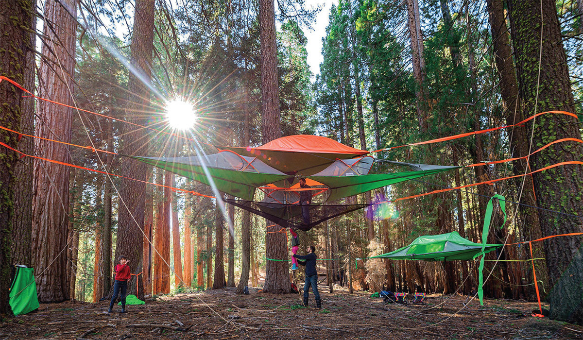 culturenlifestyle:  Defy Gravity by Camping in the Air with Suspended Treehouse