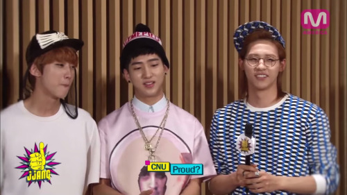 the-pizza-lich: shinwoo: remember that time cnu basically admitted he got a big dong on tv He the