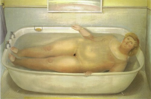 artist-fernando-botero: Tribute to Bonnard, 1975, Fernando Botero