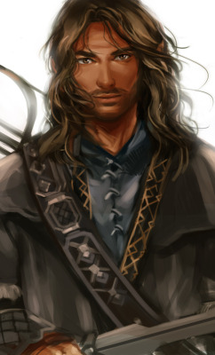 do-me-thorin:  athenachan-art:  Kili… dat hair  Those eyes. Those lips. UNF. 