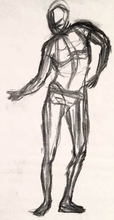 some 3 minute gestures from my first figure drawing class thursday !