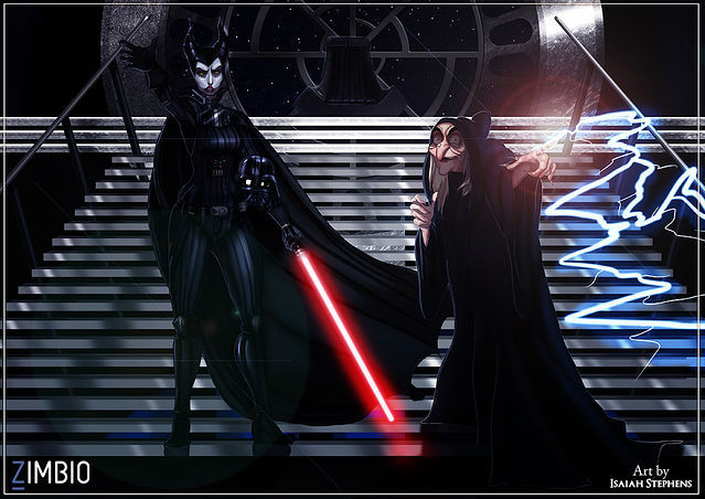 mrleozombie:  thegeekogecko:  blacklunch:  Star Wars/Disney Princesses Crossover