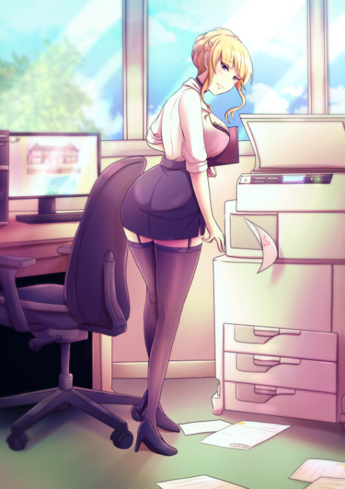  Office lady Beatrice - Commission 