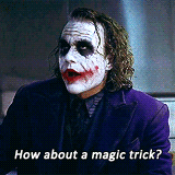 pelviksorcery:  Some days he’s a mischievous clown, others a psychopathic killer.
