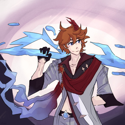 Childe’s banner is coming back, so I had to draw the boy himself