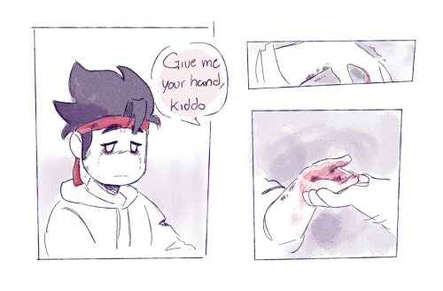 My Friendo @ap-sadistics​ Gifted Me With The Great Idea Of MK Getting Burns From The Scene With Mei