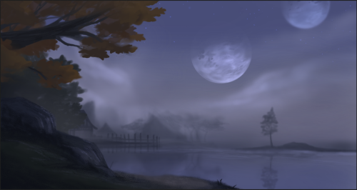  Unfinished study of an area in Glenumbra, Tamriel.I needed to get my hand moving and force myself