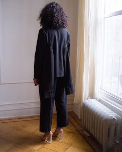 blackishbluish:  “The lovely Nana Yaa (@lalanana7) wearing amazing @hevelplus jacket + trousers 😍✨💫” by @amy_sall on Instagram http://ift.tt/22tVCfs 