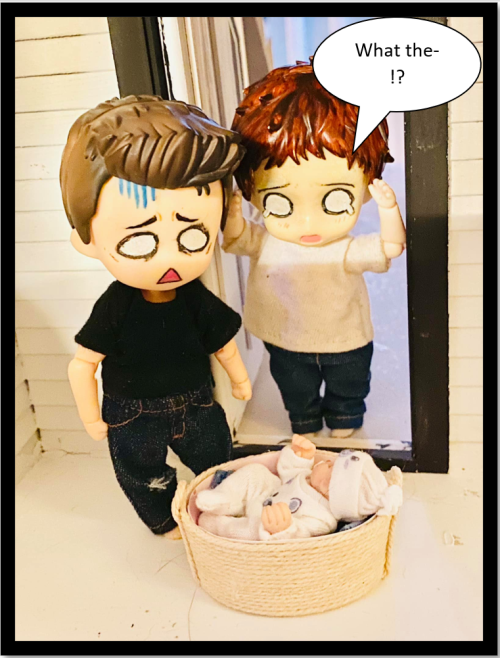 STEREK PROMPT: Accidental Baby Acquisition! Send in your prompts for scenes with the new baby!