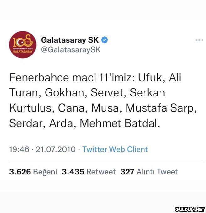 Galatasaray'ın anlık...
