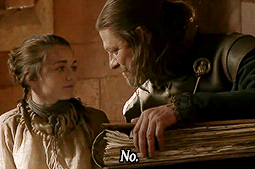winter-is-coming-valar-morghulis:“That’s not you’ is a direct reference to what Arya herself said to