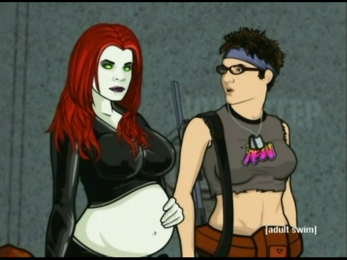 thebellyguide: Frisky Dingo: Season 2 - Episodes 8-11: PREGNANCY: Early in the season, Grace had mad