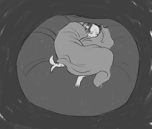 thinking about Moreau being comfortable with a nice beanbag chair n a soft blanket 