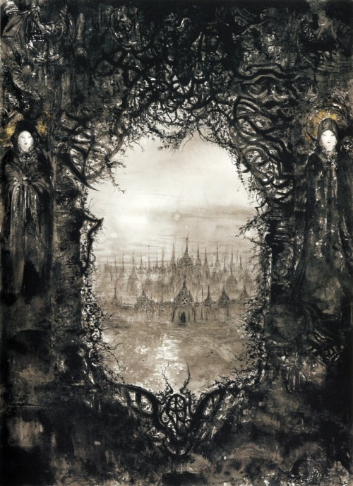 abystle:
“ アトルガンの秘宝 (HidenTreasures of Aht Urhgan) Cover art, Yoshitaka Amano, 2006
”