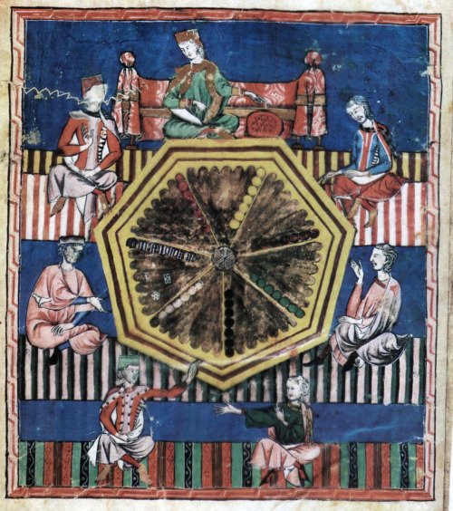 Libro de los Juegos, (Book of games), commissioned by Alfonso X of Castile, Galicia and León 