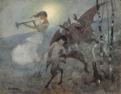 silenceforthesoul:  Hilda Hechle -  A Moonlight Phantasy