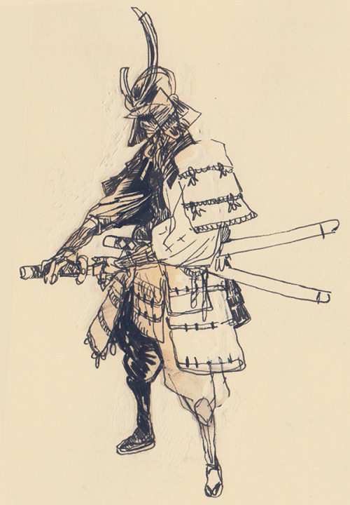 fionastaples:azertip:blackyjunkgallery:Some samuraisLovely work.