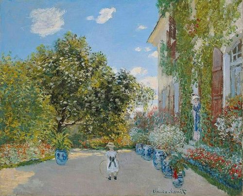 proleutimpressionists:Camille and Jean MonetMonet must have enjoyed painting this scene. Camille is 