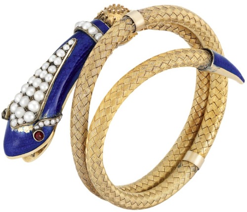 Victorian snake bangle, 1860