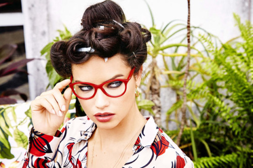 nhlovesadri2: Adriana Lima behind the scenes of her Vogue Eyewear Fall 2015 campaign, Rio de Janeiro