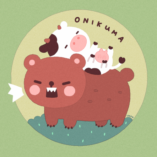  #JLMyōkaioftheday : Onikuma or “demon bear”  The onikuma is a bear yōkai who lives deep