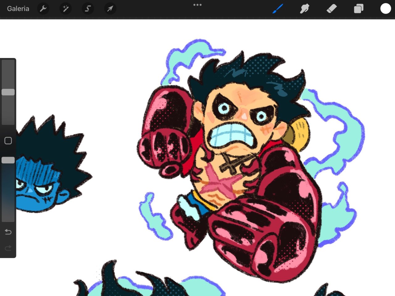 One Piece Luffy Gear 4 Stickers 